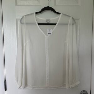 NWT Women’s white J.Crew Factory blouse